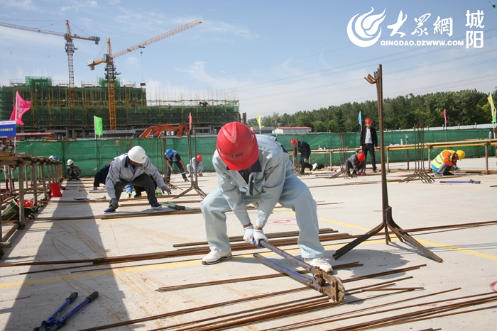 城陽(yáng)區(qū)“陽(yáng)光城陽(yáng)·中建聯(lián)合杯”建筑業(yè)職工職業(yè)技能大賽現(xiàn)場(chǎng)(圖3)