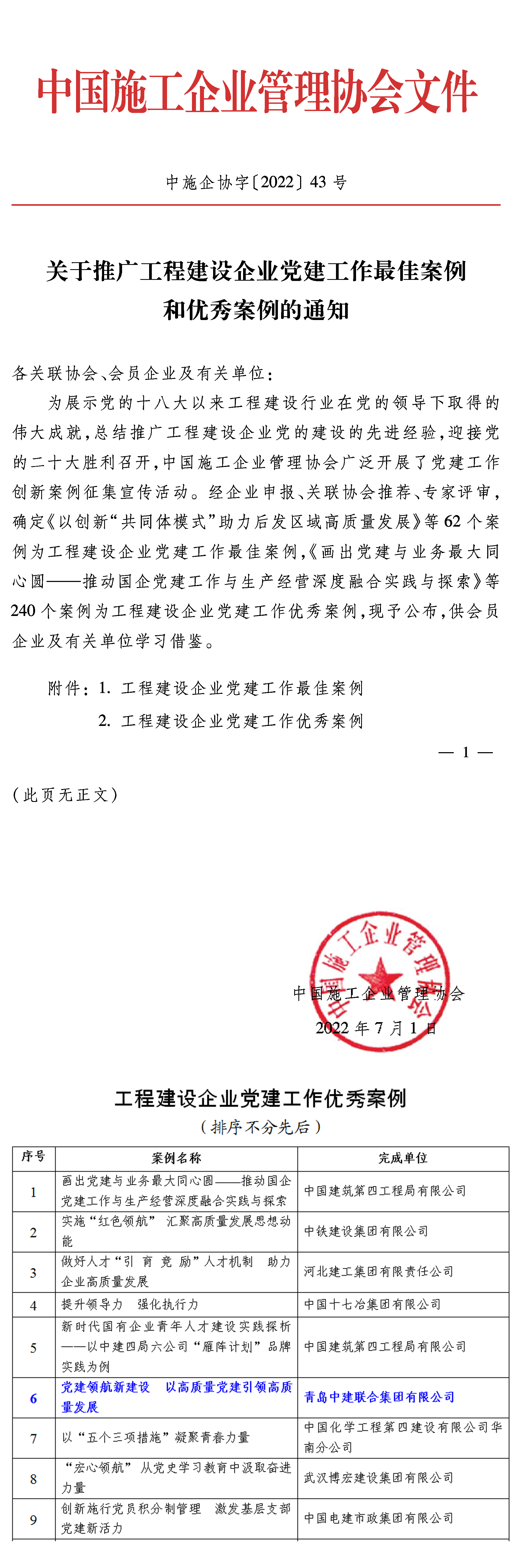 萬山磅礴，黨為主峰|中建聯(lián)合堅(jiān)持以高質(zhì)量黨建引領(lǐng)企業(yè)發(fā)展(圖1)