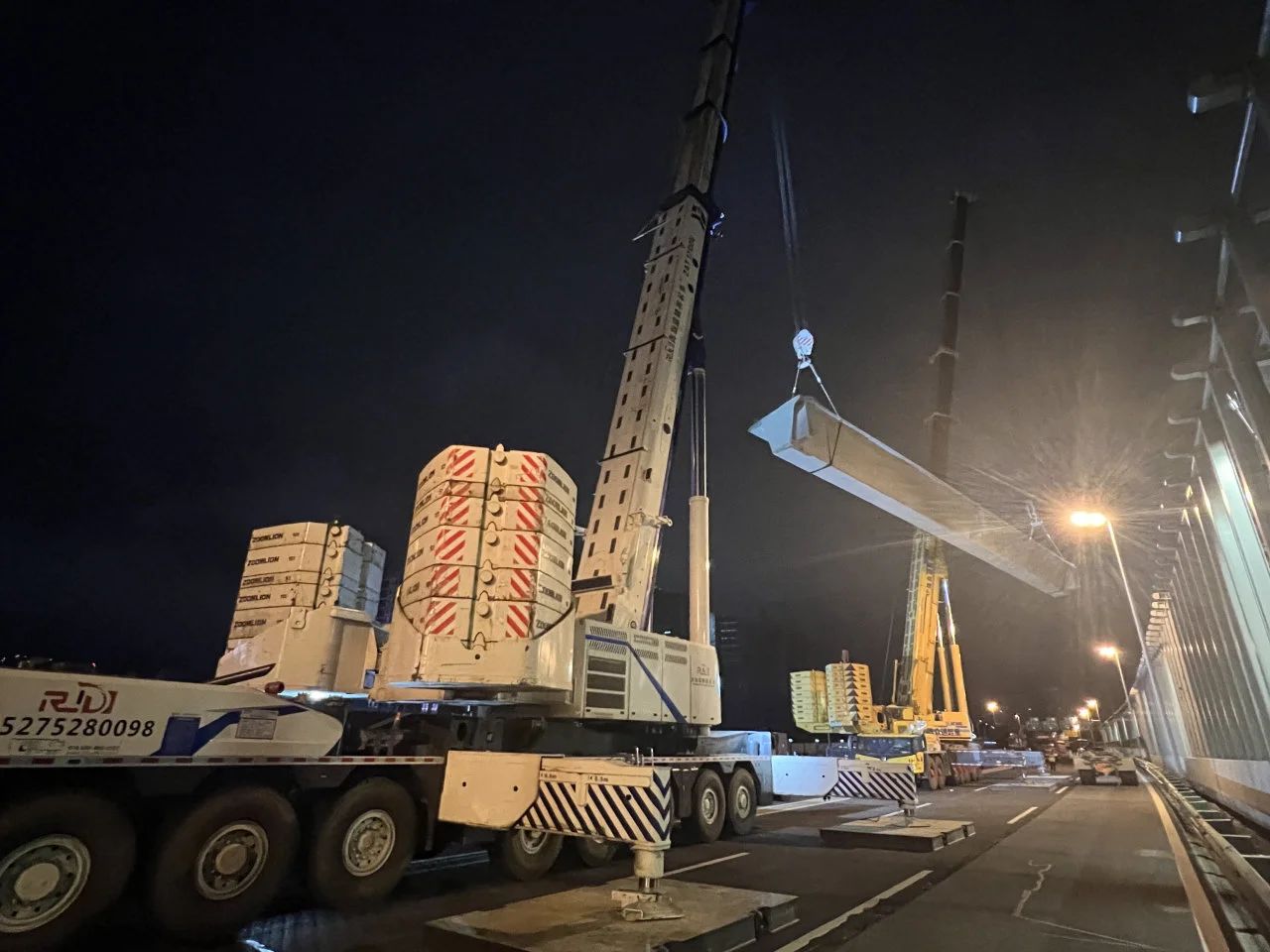 匠心凝筑 | 合肥路下穿青銀高速路基改橋項目東幅橋架梁工程順利完工(圖4)